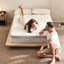 Matelas simple ferme de 12 pouces dans une boîte, mousse à mémoire de forme et ressorts ensachés pour soulager les maux de dos, confort équilibré, alignement de la colonne vertébrale,