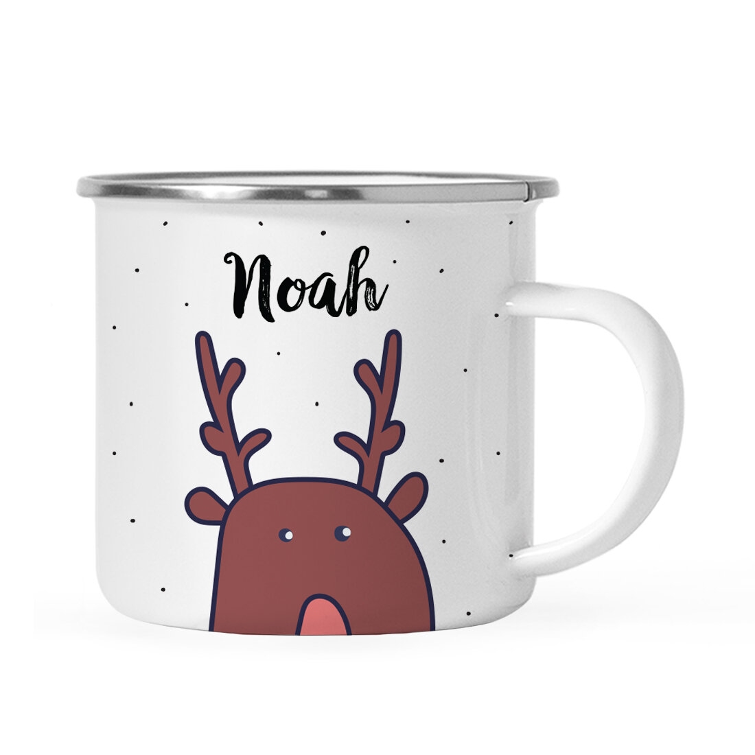 Better Homes And Gardens Stainless Steel Christmas Reindeer Cup Mug Set