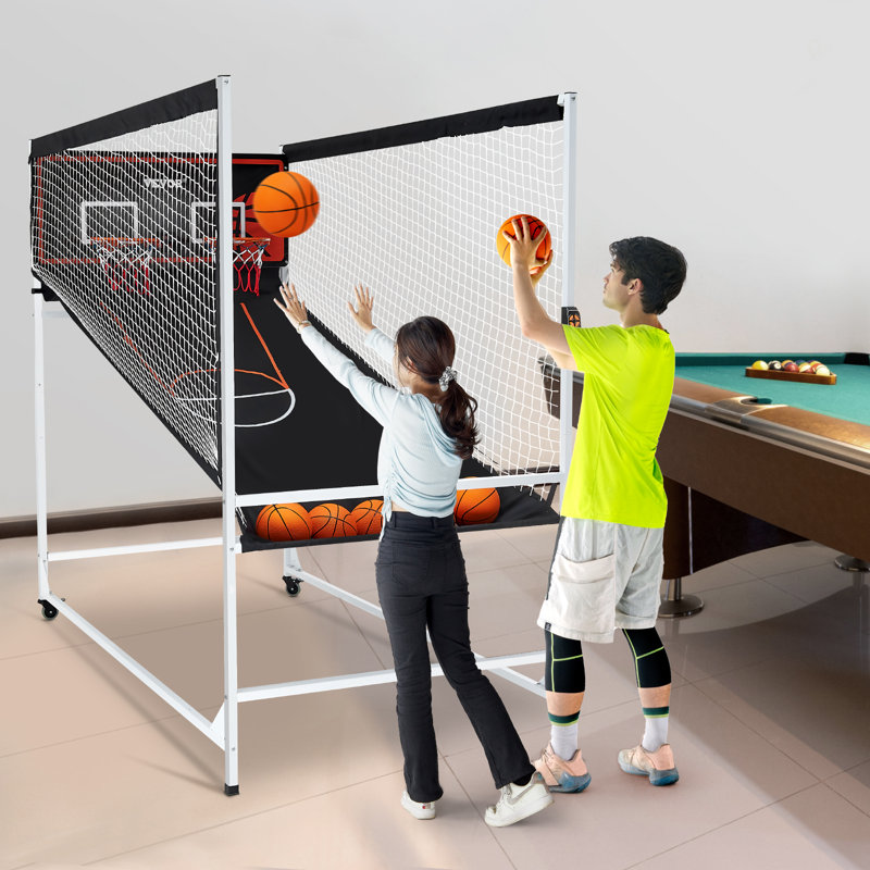 Jeu d'arcade de basketball manuel pour 2 joueurs sans source d'alimentation VEVOR