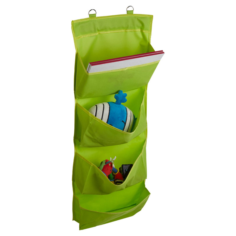 Teresa Fabric Overdoor Organiser, Lime Green