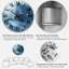 Shades of Creative Blue - Horloge murale moderne-1364884438