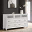 Commode blanche à 7 tiroirs