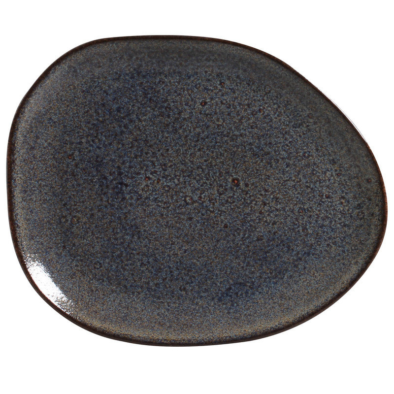 Assiette plate en grès 12,2 po Titanium Commercial