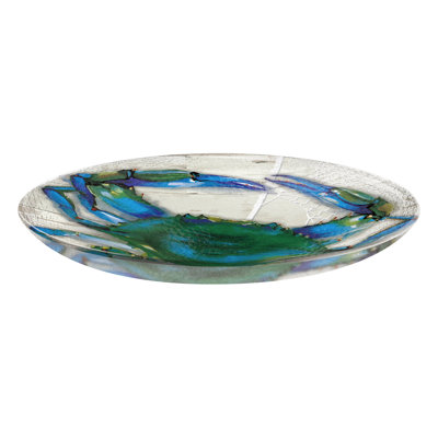 Bain d'oiseaux en verre 18 po