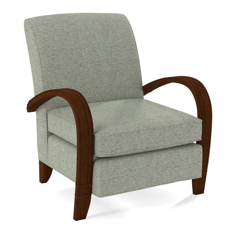 Vero Armchair, Coffee, White Performance Fabric; 0851-94