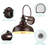 2-pack Motion Sensor Farmhouse Outdoor Barn Light, Dusk-to-dawn Sensor Wall Light-1213855789