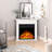 26.58''W 25"H 8.07"D Freestanding Electric Fireplace With Remote Control.-447979216