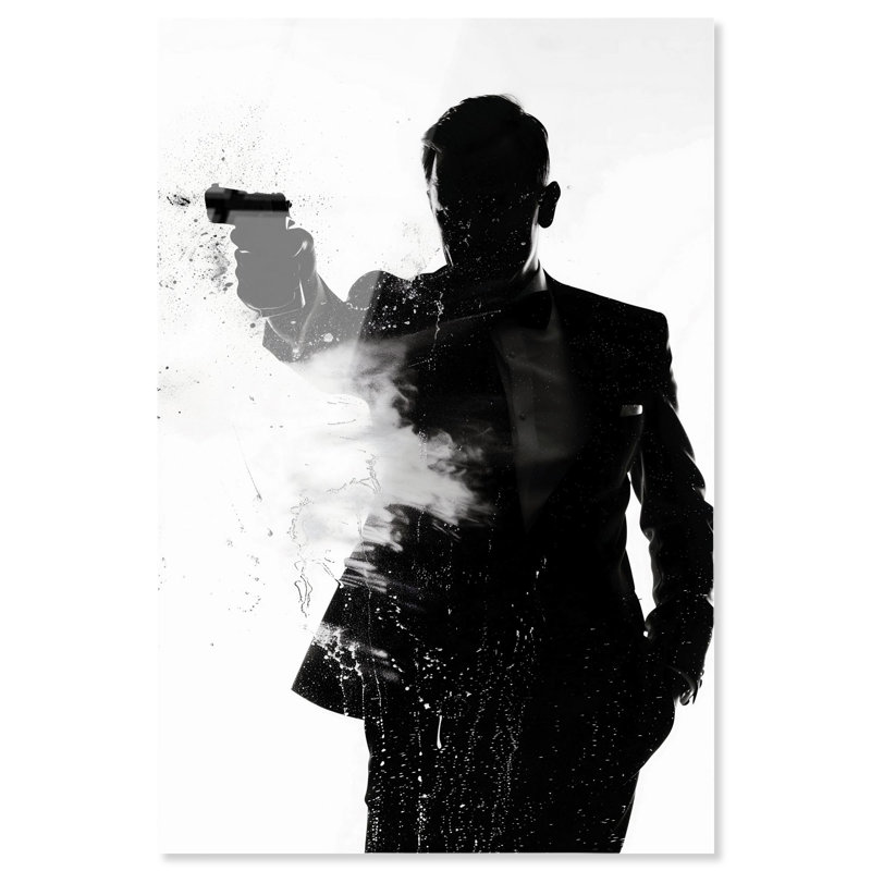 «Secret Agent 7» par Notoriart, impression sur acrylique prête à être accrochée, H 36 po x l 24 po