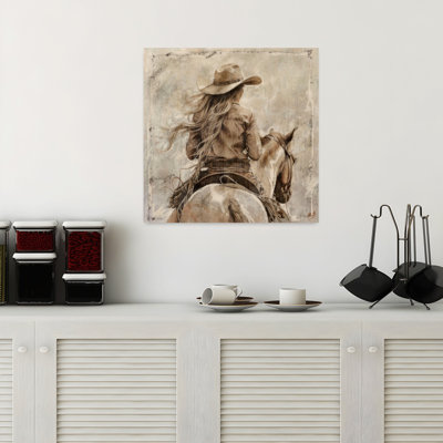Cowgirl II, art cheval contemporain