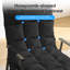 Fauteuil inclinable moelleux avec dossier alvéolaire de massage - support lombaire et repose-pieds réglables à 4 positions, poches de rangement latérales, cadre en acier robuste-1276395798