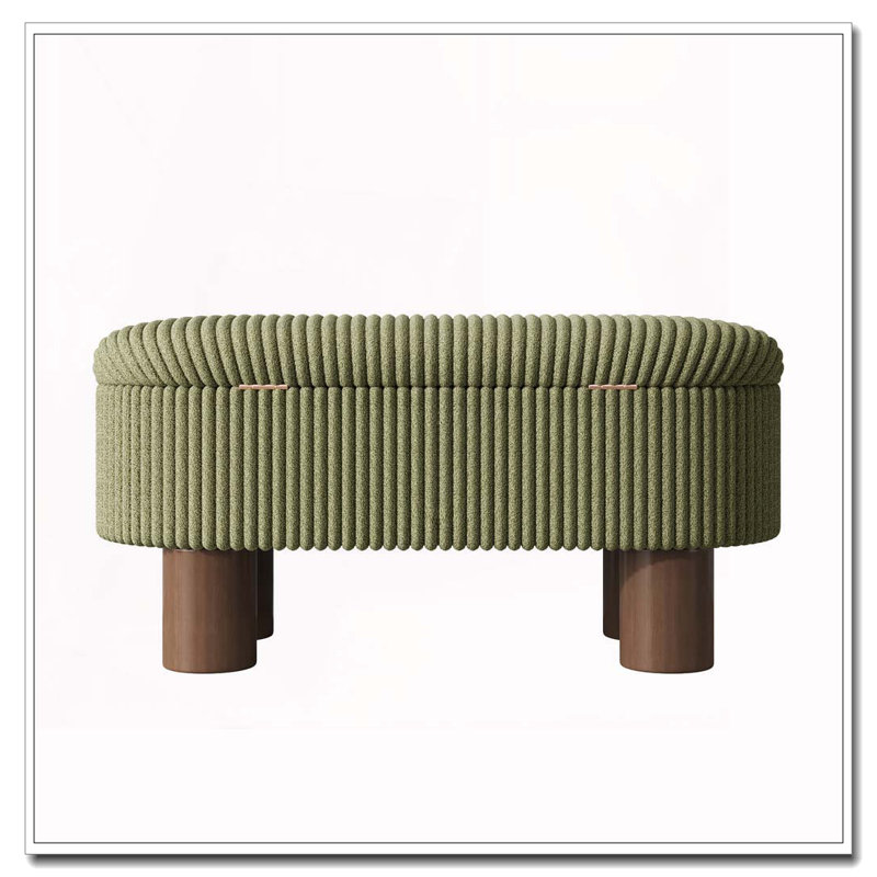 Banc rembourré Modern, Vert