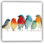 Chœur d'oiseaux colorés - Art mural sur toile tendue