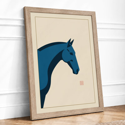 Horse In Contemplation Japandi - Print