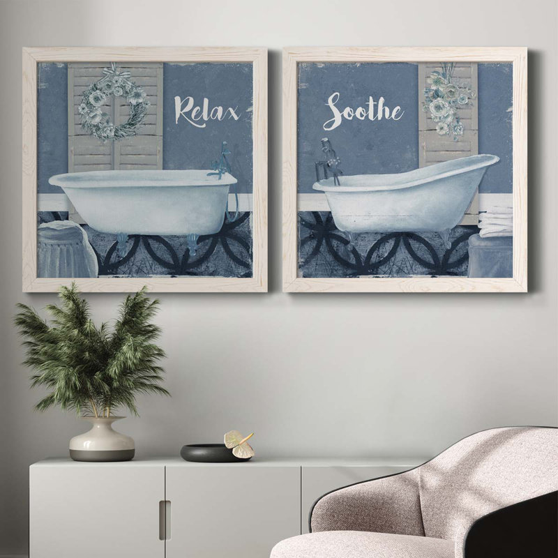 " Relax " 2 - Pieces, White, 31.5" H x 31.5" W x 1" D
