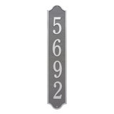 Admiral Personalized Vertical Estate 4-Line Wall Address Plaque