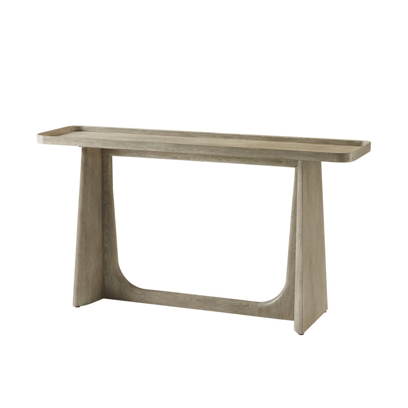 Console en bois massif Repose, Chêne gris