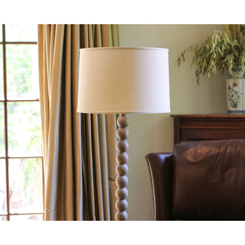  Abat-jour tambour en lin 13 po, Beige