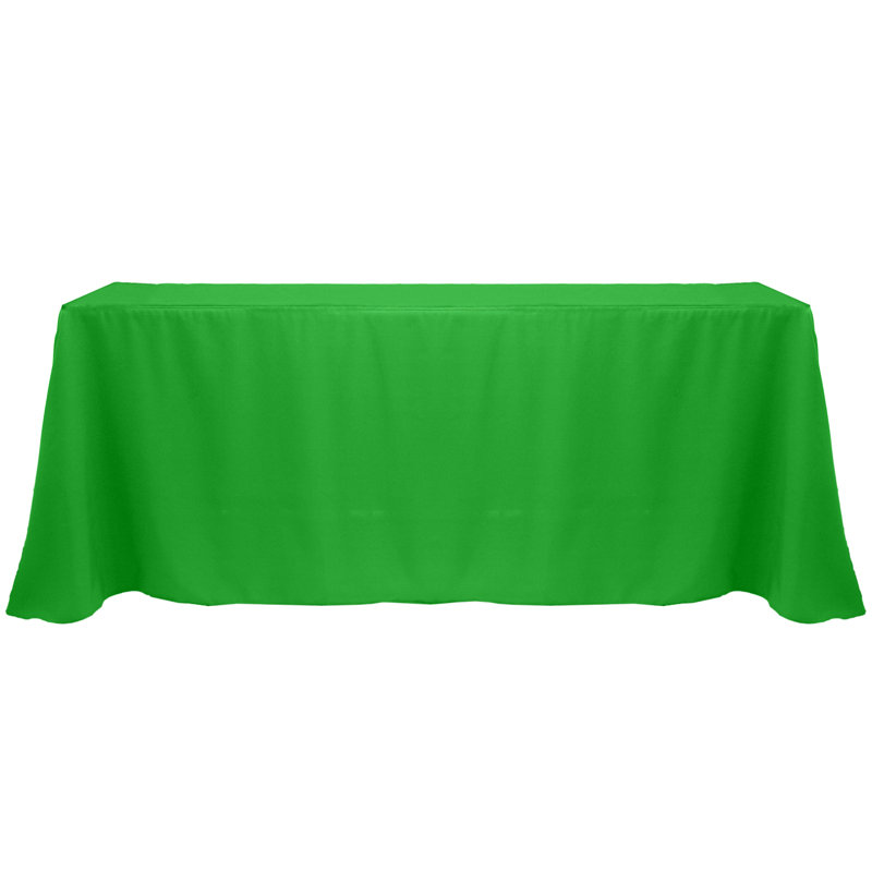 Solee Solid Color Tablecloth, 108" x 156", Kelly, 1