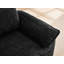Chaise longue rembourrée avec repose-pieds et rangement