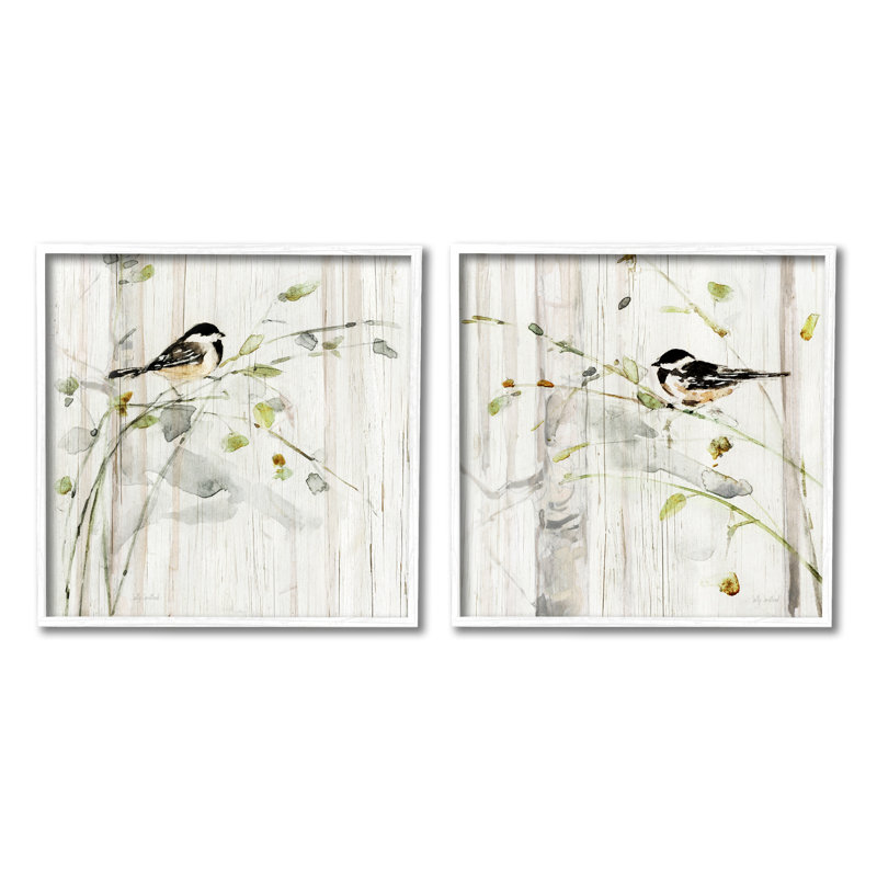 Reproduction d'art numérique sur toile, 2 pièces par A5 - 655 par Sally Swatland, L 17 po x H 17 po x P 1,5 po