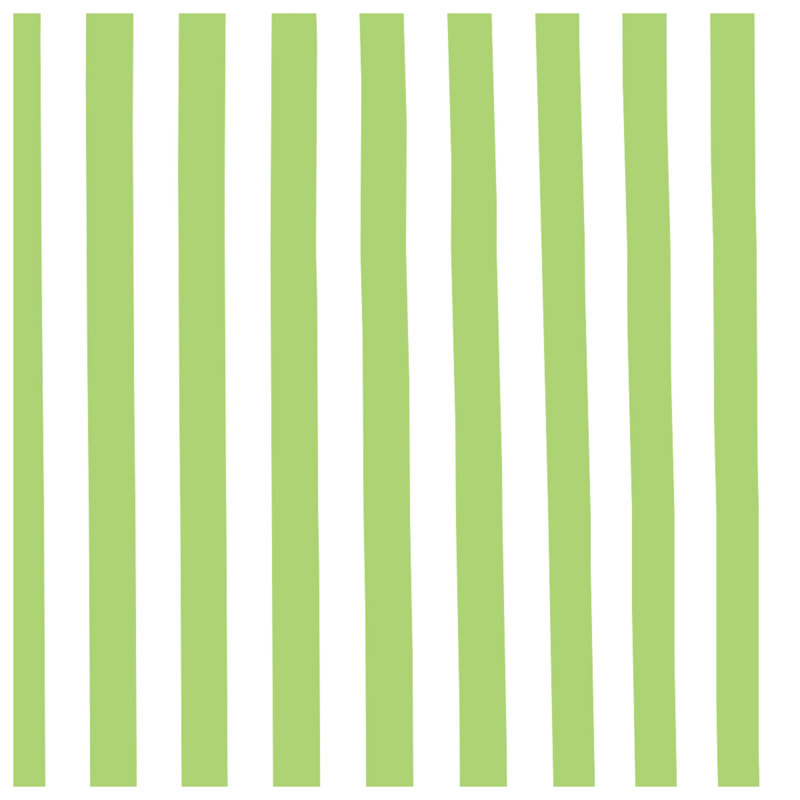 Coussins décoratifs Green Stripes, 14 X 14 pouces