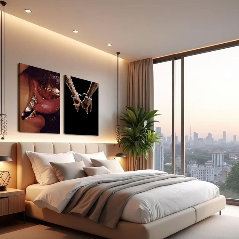 2 Piece Wrapped Canvas Wall Art