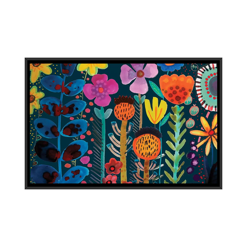 " Silk Road " by Sylvie Demers, 18" H x 26" W x 1.5" D, Black Framed Canvas