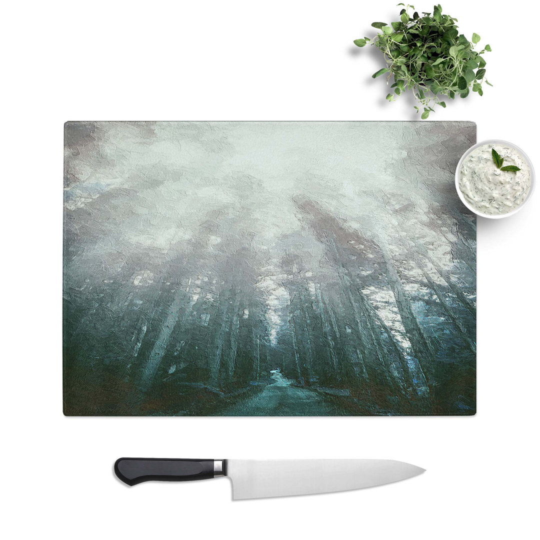Glass Down The Forest Path in Abstract Chopping Board