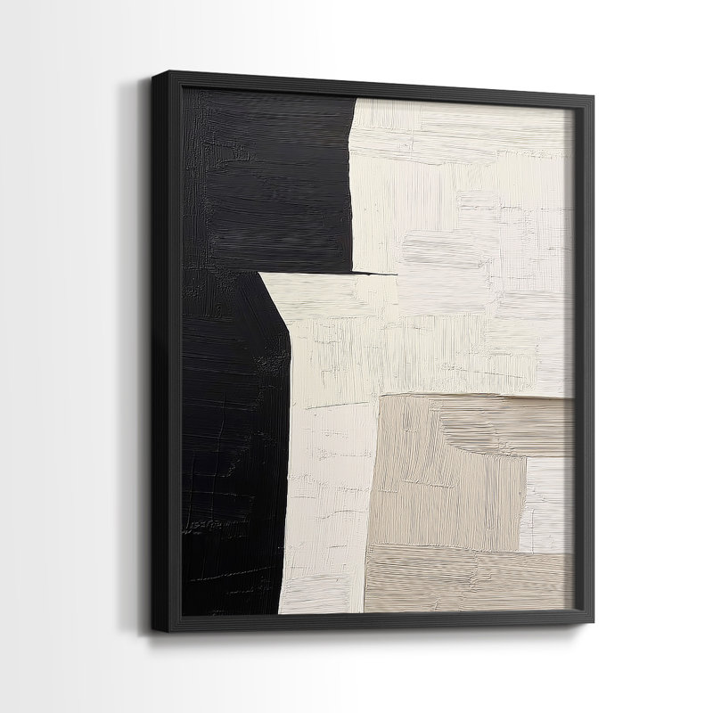 "ABSTRACT Series DCLV" par J Paul, Noir, noir, noir, noir, H 21 po x l 17 po
