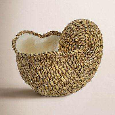 Resin Coastal Shell Planter