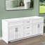 Armoire de salle de bain autoportante blanche 72 po x P 21,5 po x H 33,44 po-2024146068