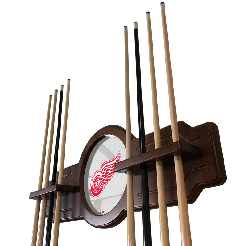 Porte-queues de billard 14 po NHL, Noir, Detroit Red Wings