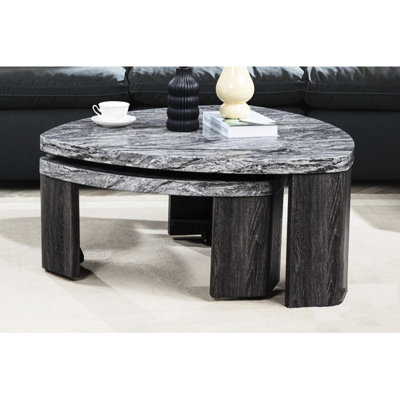 Ensemble de 2 tables basses gigognes 2 pièces