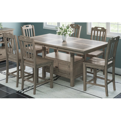Sirmans 6 - Person Extendable Four Leg Dining Set