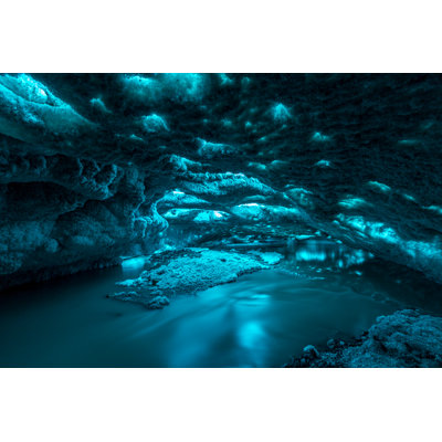 Ice Cave Iceland - Wrapped Canvas Print