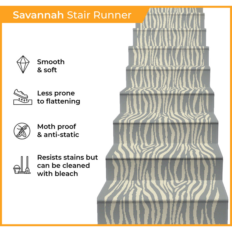 Stair Runner Animal Print Area Rug, Stair Runner 70 x 720 cm