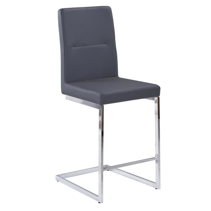 Tabouret de comptoir 26 po Mullenax, Gris foncé