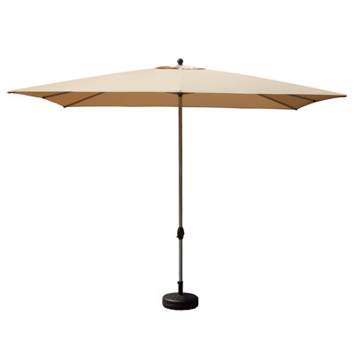 Rectangle Patio Umbrella With Crank Lift (Base Not Included)