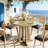 Compact Greeting Table,Wood Kitchen Table,Round Dining Table,Reading Table