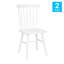 Chaises de salle à manger en bois massif de qualité commerciale Callum-71005288