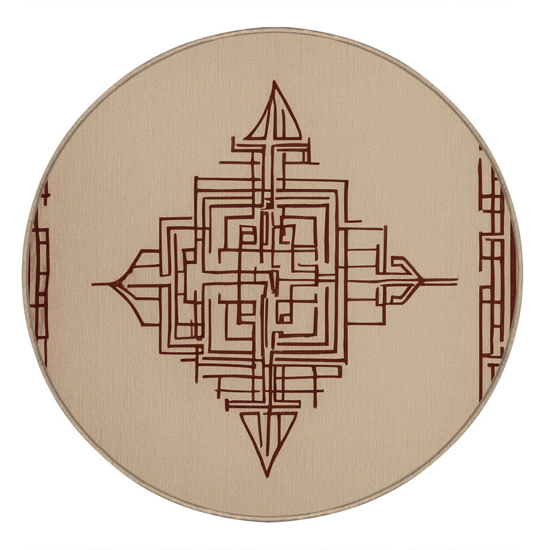 Fragmented Harmony Rug, Round 5'