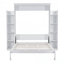 Grand lit escamotable avec tablettes et lumières DEL-115629200