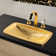 Swarovski Crystal Widespread Bathroom Faucet 