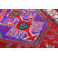 Tapis de couloir rouge unique noué à la main de style années 2000 de 2 pi 8 po x 13 pi 5 po Herki
