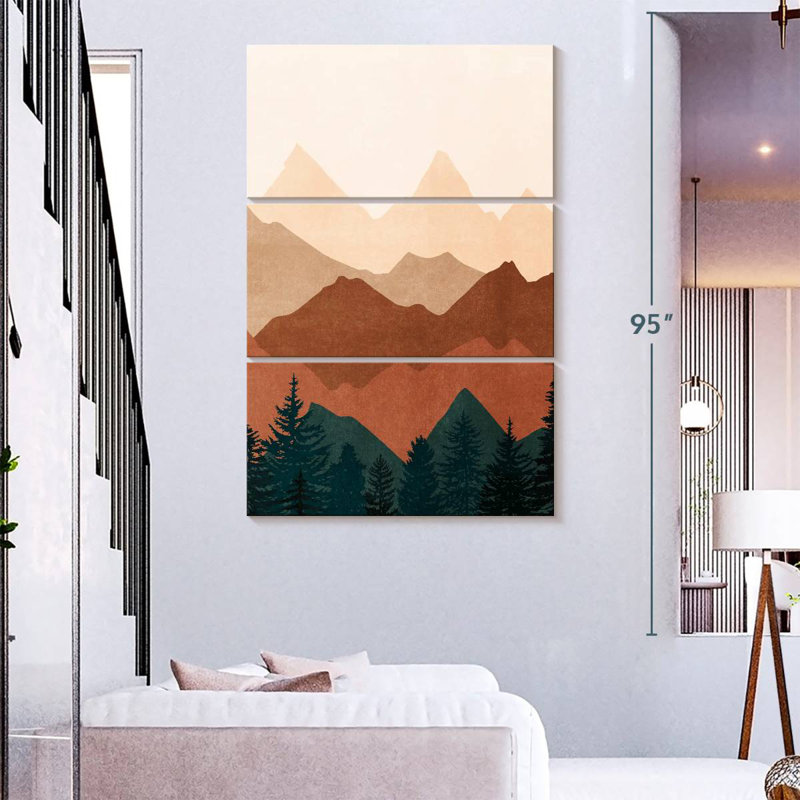 Alvord coucher de soleil neutre I, H 23 po x l 14 po