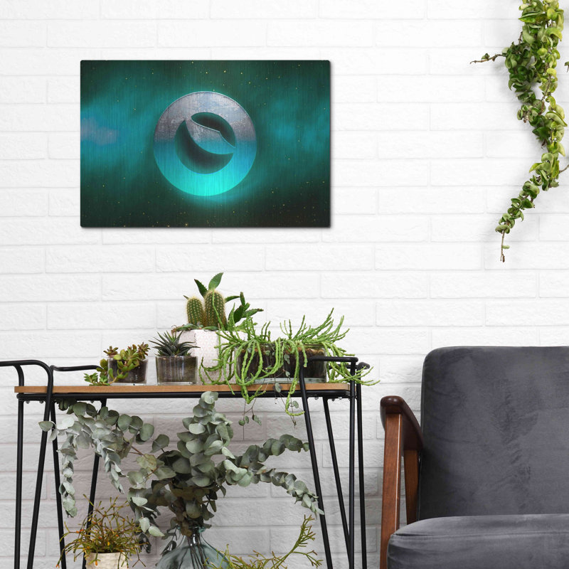 "Cosmic Crypto Luna" par Valentyn Artemenko, H 12 po x l 16 po