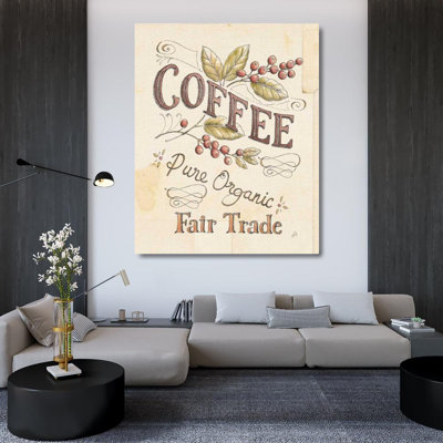 «Dakota Fields Brissonnet», art sur toile tendue par Daphne Gallery: Authentic Coffee VI