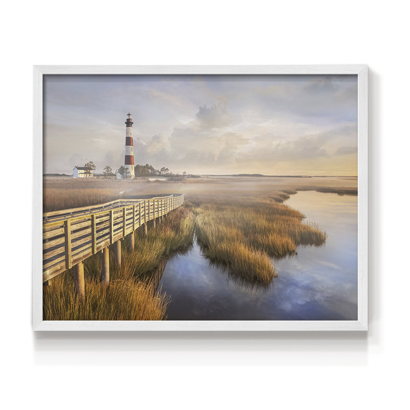 Chemin privé II - reproduction encadrée - réarmable, H 11 po x l 14 po, Blanc