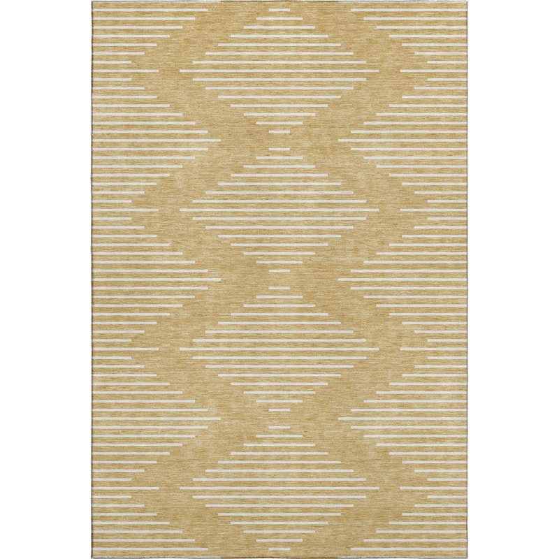 Premium Machine Washable Colmenero AMF1016 Geometric Rug, Rectangle 5' x 7'6"