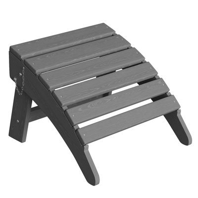 Repose-pieds pliant Adirondack, repose-pieds en PEHD toutes saisons pour l'extérieur, repose-pieds portatif pour terrasse, terrasse, bord de piscine, cour arrière